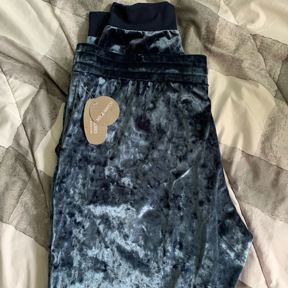 NWT VELVET JOGGERS